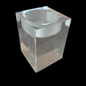 Oleg Cassini Crystal Votive Candle Holder 2 inch X 3inch!